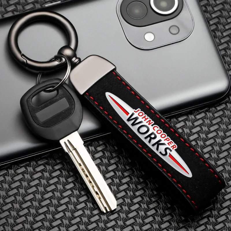 Leatherwork Logo - พวงกุญแจโลโก้รถยนต์มินิ วอร์คส์ คูเปอร์ วัน JCW F54