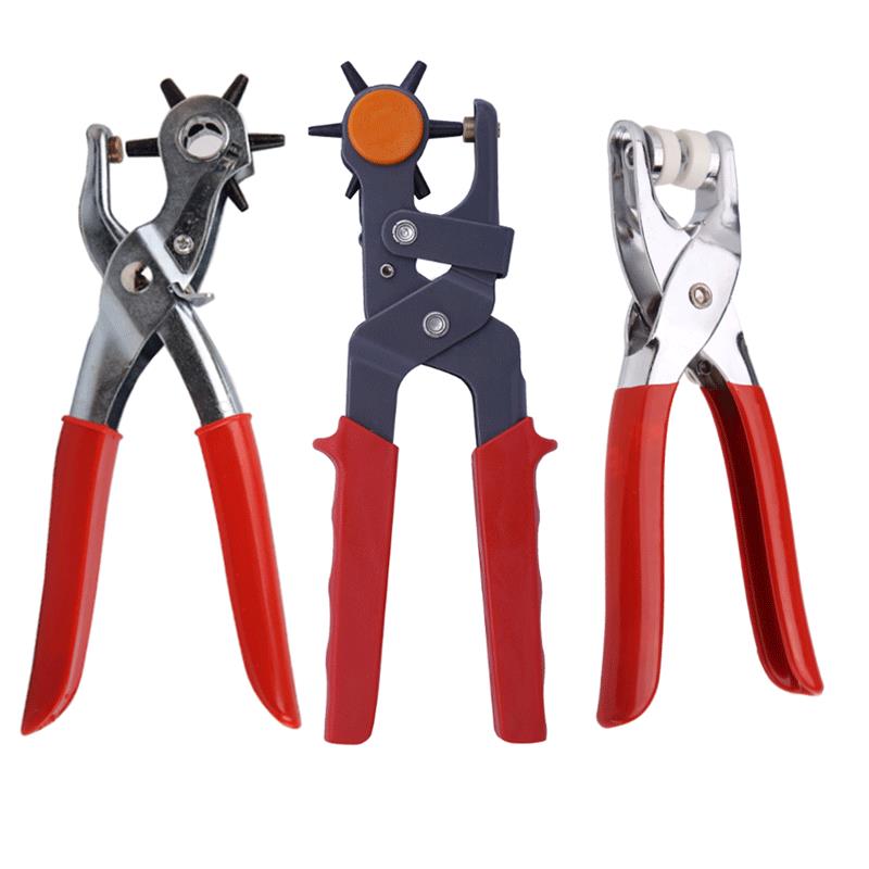 Leather Punch Revolving - เครื่องเจาะรูสายหนัง คีมเจาะตาไก่ เครื่องเย็บแบบหมุน ชุดเครื่องมือสำหรับทำกระเป๋า สายนาฬิกา และงานฝีมือ