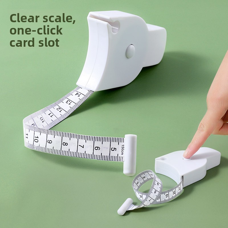 Leatherwork Ruler - เทปวัดขนาดสามในหนึ่งสำหรับวัดรอบเอว แขน และขา - ไม้บรรทัดวัดอัตโนมัติ หนังนิ่มขนาดเล็กสำหรับออกกำลังกาย