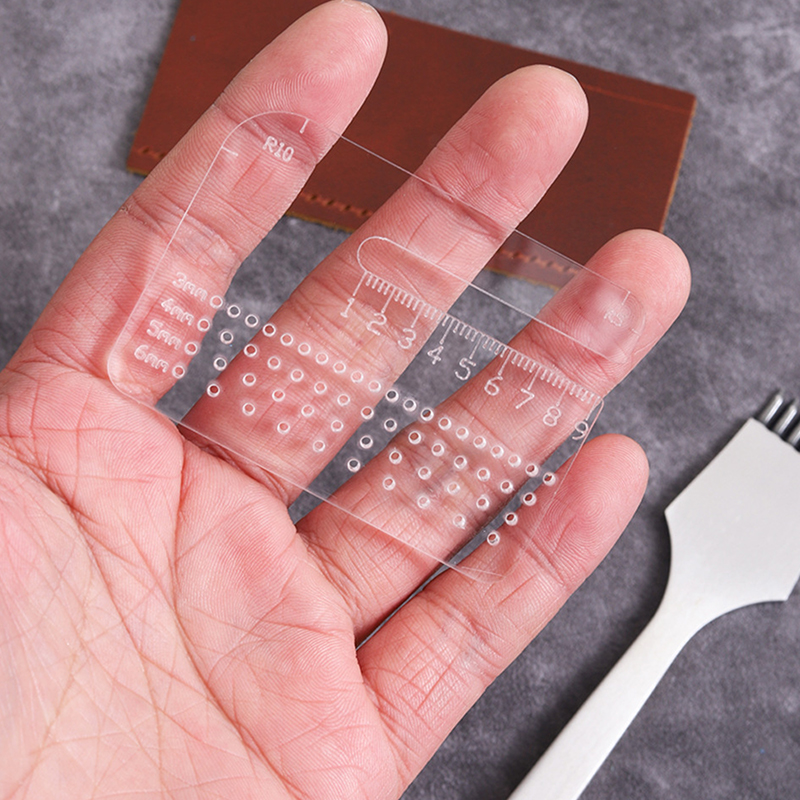Leatherwork Ruler - ไม้บรรทัดอะคริลิกใสหนา 4 มม. อเนกประสงค์ สำหรับงานหนัง เครื่องมือตัดแบบแมนนวล