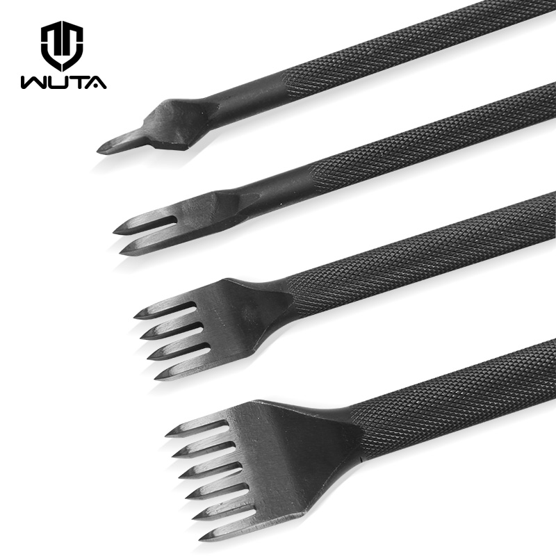 Leather Punch Revolving - WUTA 1 ชิ้นเพชรสีดํา Pricking เหล็กหนัง Chisel