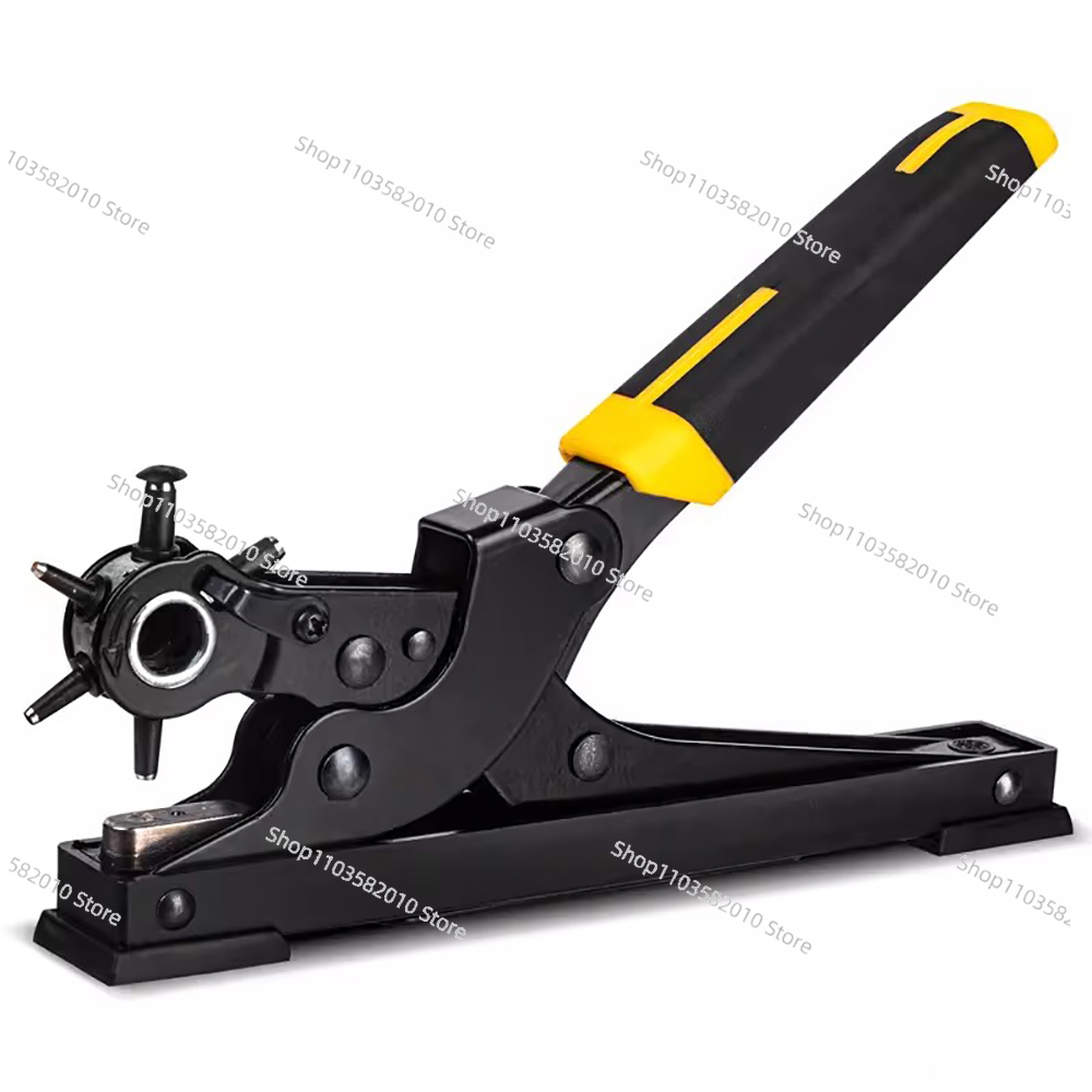 Leather Punch Revolving - เครื่องเจาะรูหนัง, คีมเจาะแบบหมุน, เครื่องมือเจาะหนัง DIY สำหรับสายนาฬิกา, ปลอกคอสุนัข,