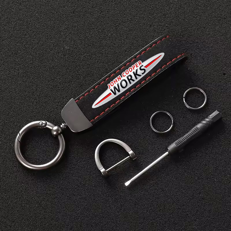 พวงกุญแจโลโก้รถยนต์มินิ วอร์คส - Leatherwork Logo บทวิจารณ์และราคา