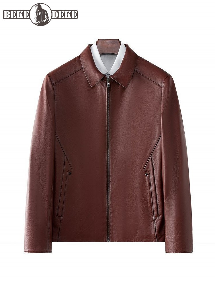 ชุดสูทหนังวัวแท้สำหรับผู้ชายทำ - Leather Work Jacket Mens บทวิจารณ์และราคา