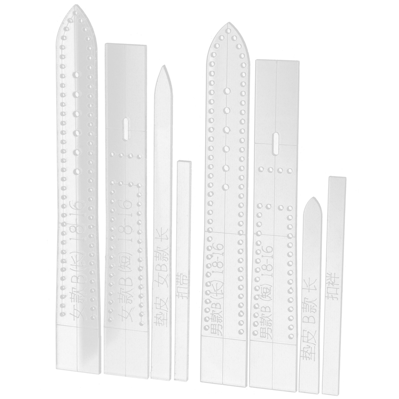 แม่แบบอะคริลิกสำหรับทำสายนาฬิก - Leatherwork Templates บทวิจารณ์และราคา