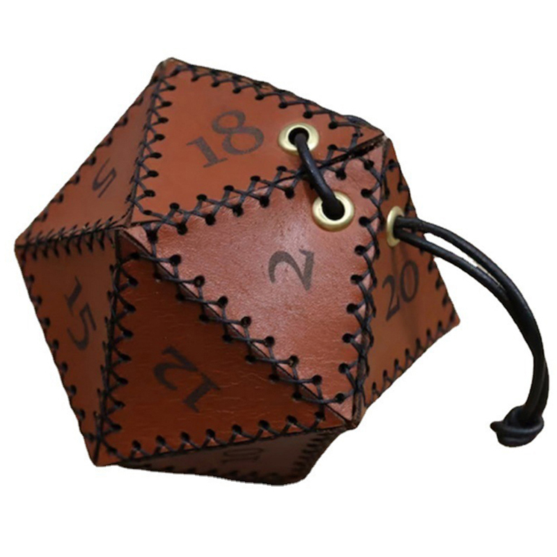 ใหม่กระเป๋าหนัง D20ลูกเต๋ากล่อ - Leatherwork Ideas บทวิจารณ์และราคา