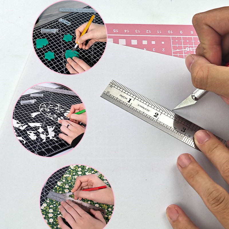 ชุดแผ่นรองตัด PVC ขนาด A4, อุป - Leatherwork Ruler บทวิจารณ์และราคา