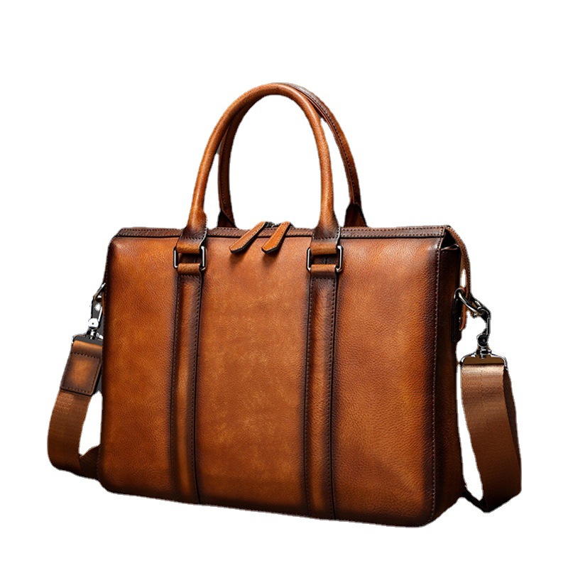 กระเป๋าเอกสารหนังแท้คุณภาพสูง  - Leather Work Laptop Bag บทวิจารณ์และราคา