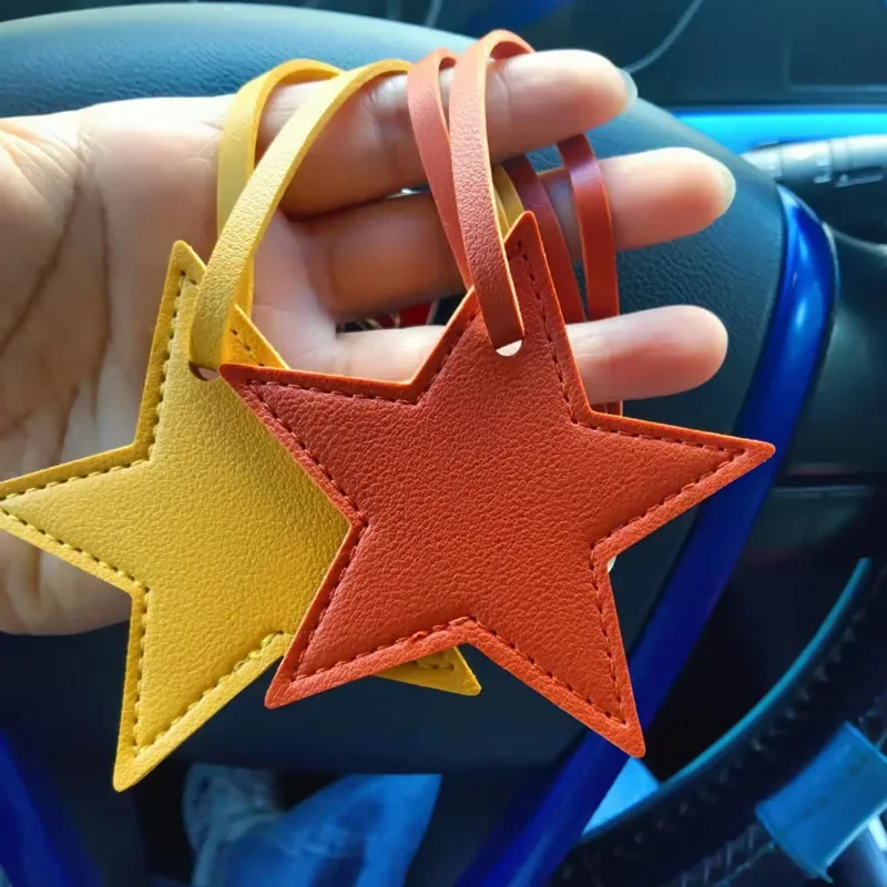 Star PU หนังพู่พวงกุญแจ Charms - Leatherwork Ruler บทวิจารณ์และราคา