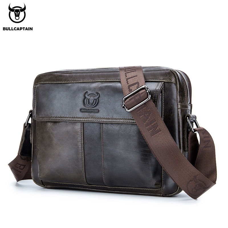 BULLCAPTAIN ของแท้หนังผู้ชายกร - Leather Work Laptop Bag บทวิจารณ์และราคา