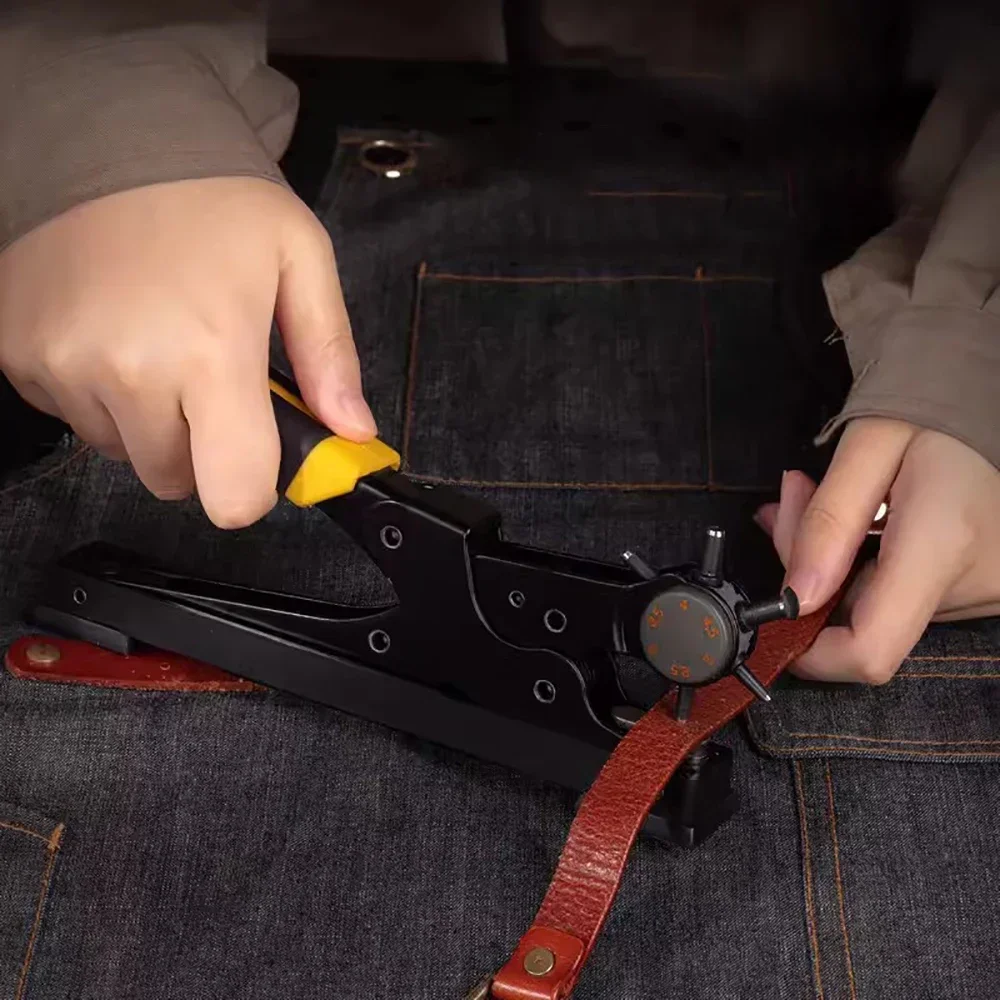 เครื่องเจาะรูหนังแบบหมุน แข็งแ - Leather Punch Revolving บทวิจารณ์และราคา