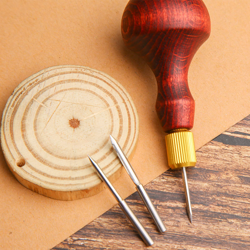 1 ชุด DIY หนัง Punch Awl ไม้ H - Leather Punch Revolving บทวิจารณ์และราคา