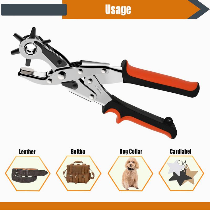 เครื่องเจาะตาไก่แบบหมุนคีมเจาะ - Leather Punch Revolving บทวิจารณ์และราคา