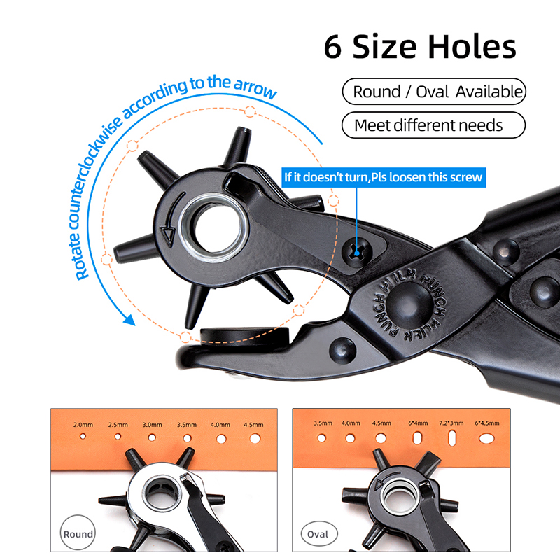 WUTA Revolving เข็มขัดหนัง Hol - Leather Punch Revolving บทวิจารณ์และราคา