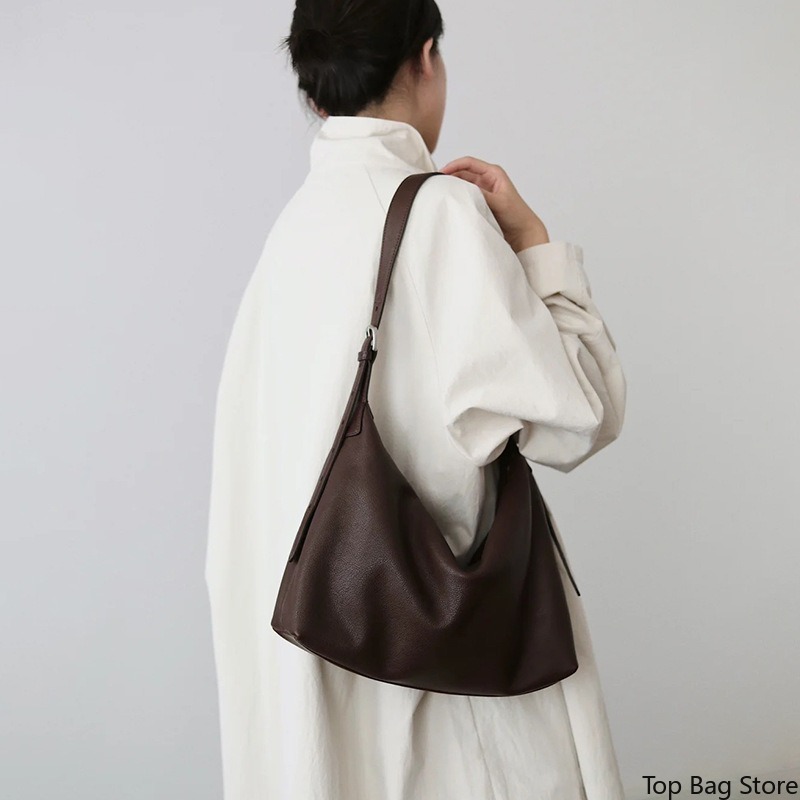 กระเป๋าหนังแท้สะพายใต้วงแขนสำห - Leatherwork Logo บทวิจารณ์และราคา
