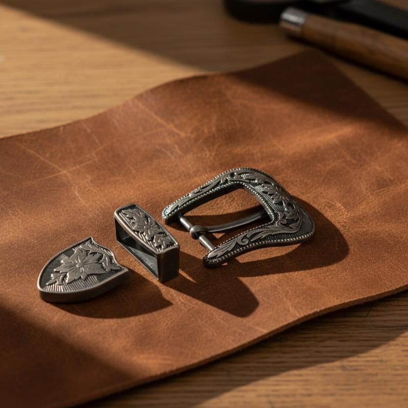 หัวเข็มขัดโลหะลายดอกไม้สไตล์วิ - Leatherworking Classic บทวิจารณ์และราคา