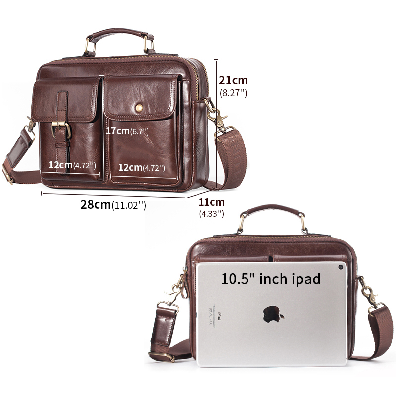 ยี่ห้อใหม่ Cowhide หนัง Messen - Leather Work Bag บทวิจารณ์และราคา