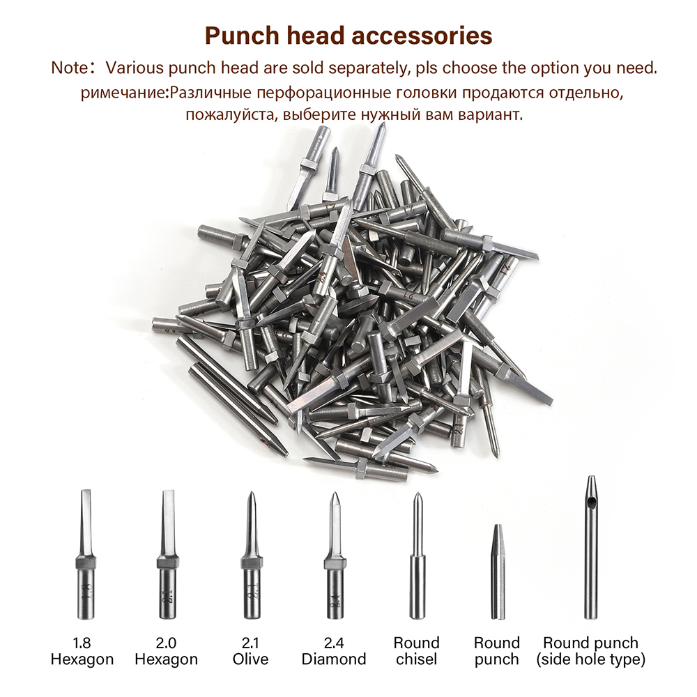 WUTA 20 ชิ้นเปลี่ยนได้รอบหัวสไ - Leather Punch Revolving บทวิจารณ์และราคา