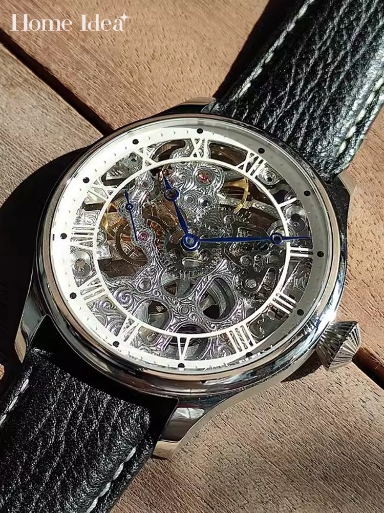 นาฬิกาข้อมือผู้ชายแบบไขลาน ดีไ - Leatherwork Ideas บทวิจารณ์และราคา