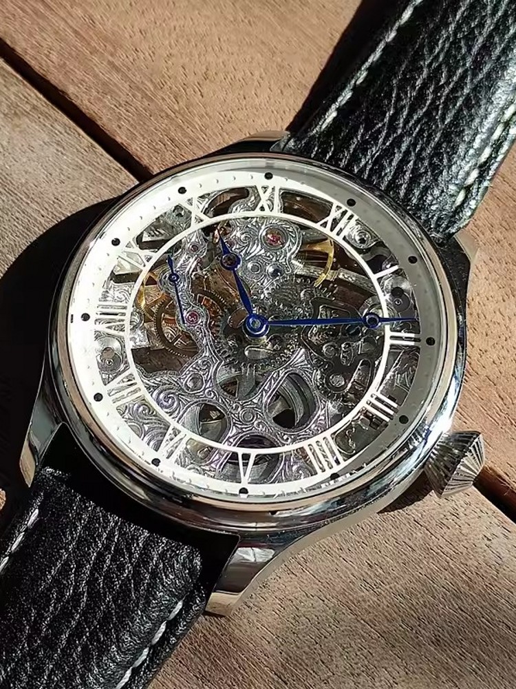 นาฬิกาข้อมือผู้ชายแบบไขลาน ดีไ - Leatherwork Ideas บทวิจารณ์และราคา