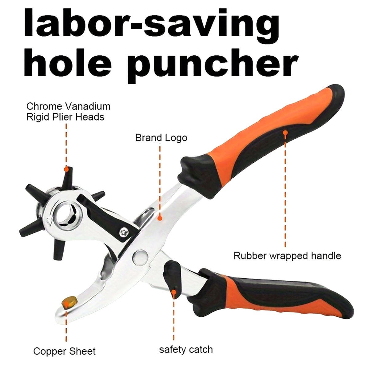เครื่องเจาะรูหนังขนาด 2-4.5 มม - Leather Punch Revolving บทวิจารณ์และราคา