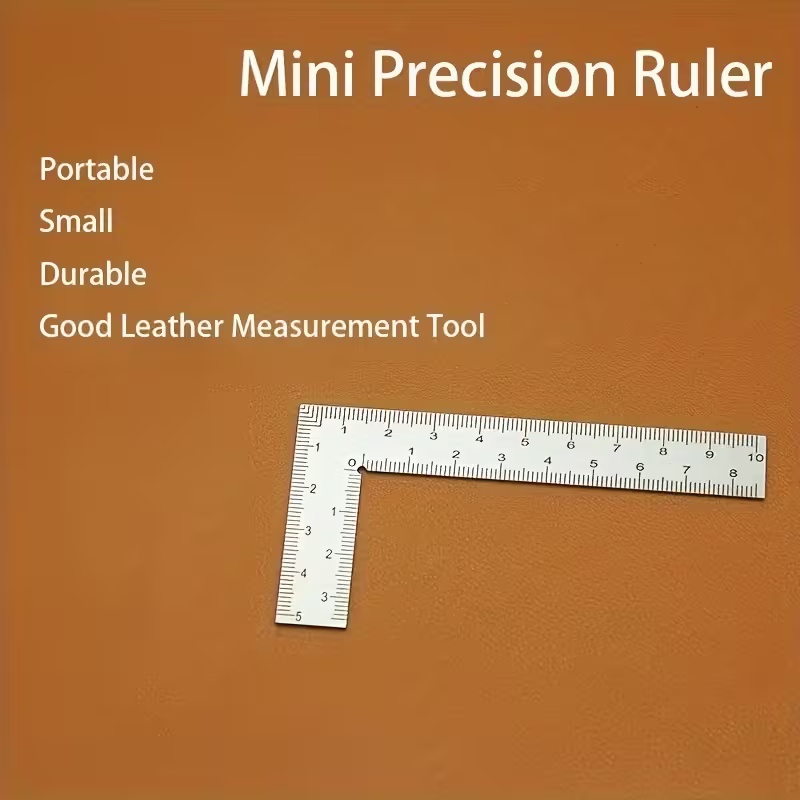 ไม้บรรทัดสแตนเลสรูปตัว L ขนาดเ - Leatherwork Ruler บทวิจารณ์และราคา